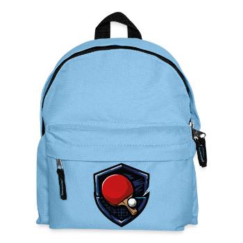 Tischtennis Shield mit Ball - Kinder Rucksack - Hellblau - Vorne