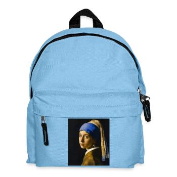 Vermeer Blue Turban Face - Kids' Backpack - light blue - Front