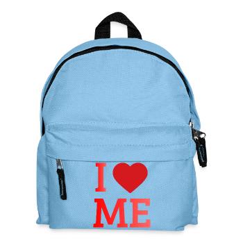 I Love Me Self Love Heart Design - Kids' Backpack - light blue - Front
