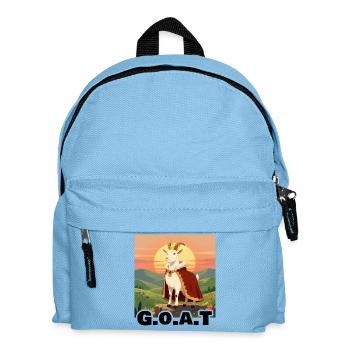 G.O.A.T King in Sunny Valley - Kids' Backpack - light blue - Front