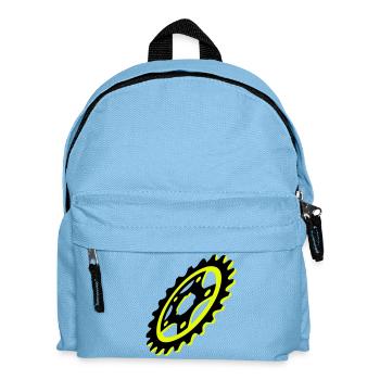 Bicycle Chainring Graphic - Kids' Backpack - light blue - Front