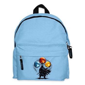 Mondmagier der Drei Monde - Kinder Rucksack - Hellblau - Vorne