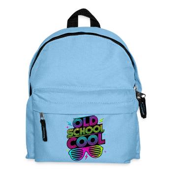 Old School Cool 80's Costume 80er Jahre - Kinder Rucksack - Hellblau - Vorne