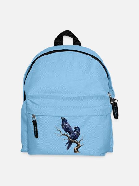 Celtic Ravens Zweig-Design. - Kinder Rucksack - Hellblau