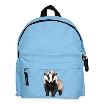 Dachs - Kinder Rucksack - Hellblau - Vorne