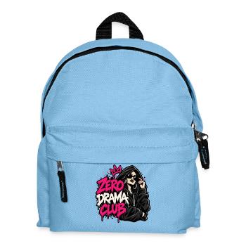 Zero Drama Club – Girl Power Streetwear - Kinder Rucksack - Hellblau - Vorne