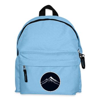 Randonnée en montagne, randonneurs, logo montagne - Sac à dos Enfant - bleu clair - Devant