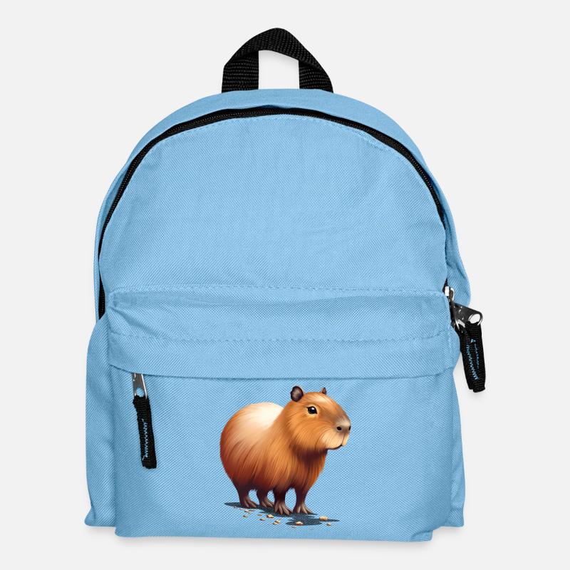 Capybara - Sac à dos Enfant - bleu clair