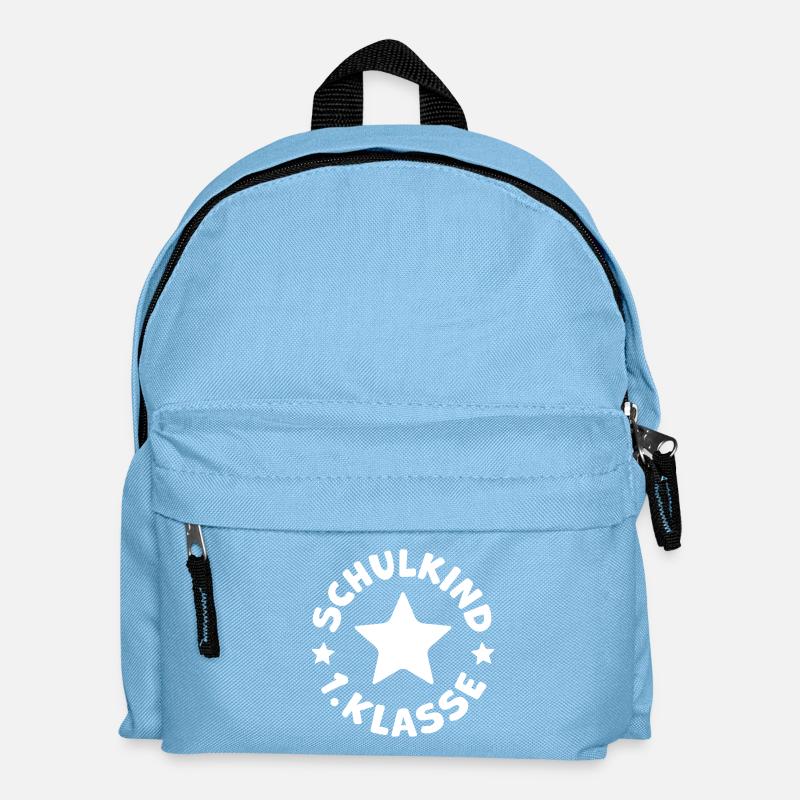 Schulkind 2026 1. Klasse Einschulung Schulanfang - Kinder Rucksack - Hellblau