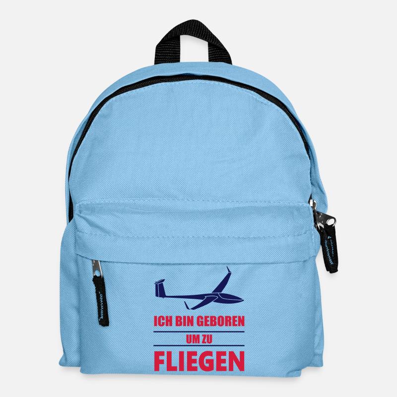 dg800_geborenumzufliegen_ - Kinder Rucksack - Hellblau