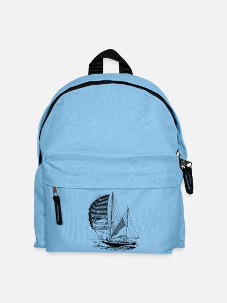 Segelboot - Kinder Rucksack - Hellblau