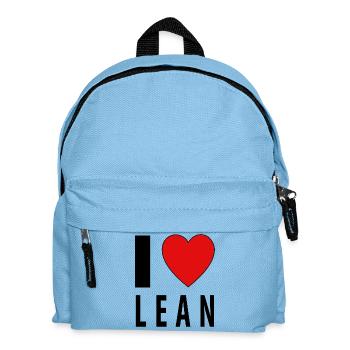 I heart LEAN - Kinder Rucksack - Hellblau - Vorne