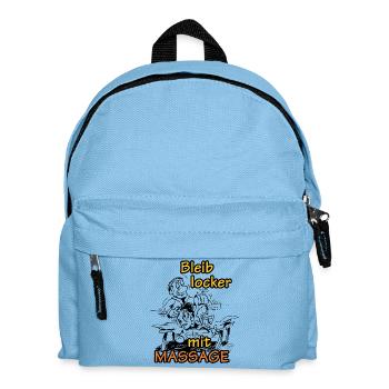 Massage - Kinder Rucksack - Hellblau - Vorne