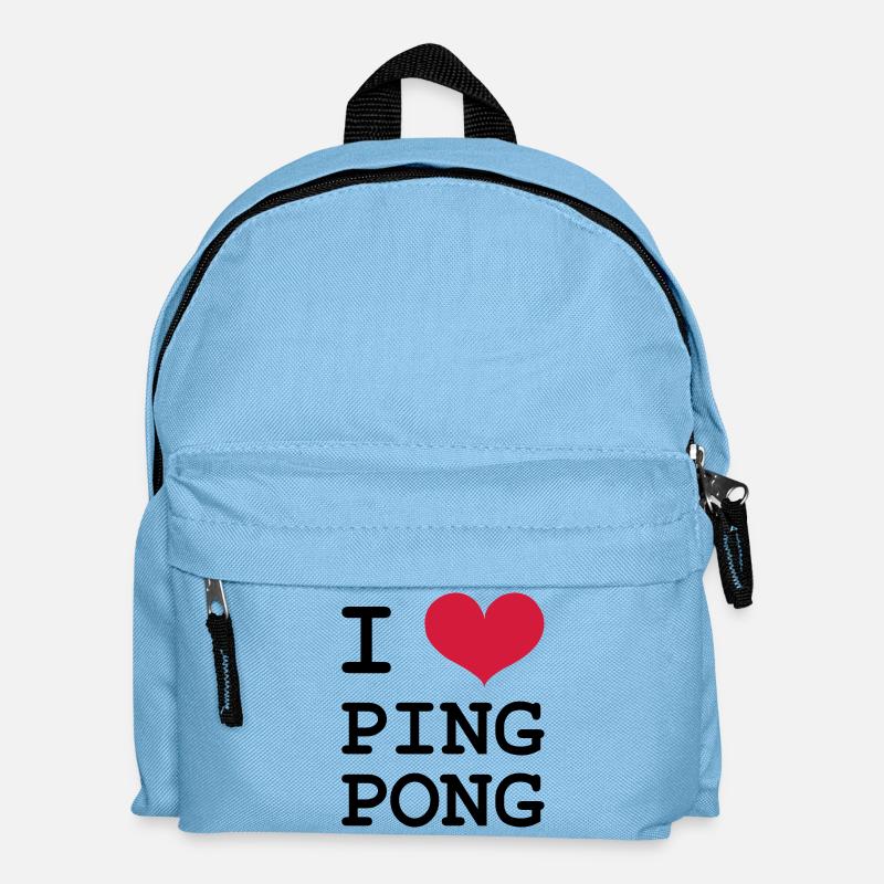I Love Ping Pong - Kinder Rucksack - Hellblau
