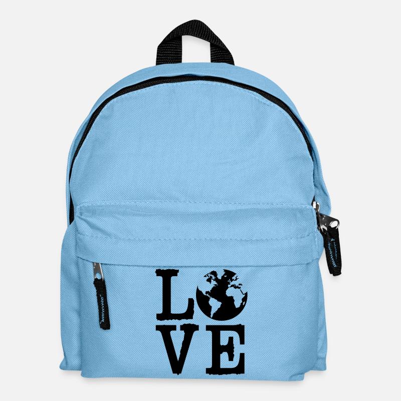 La terre d'amour - Sac à dos Enfant - bleu clair