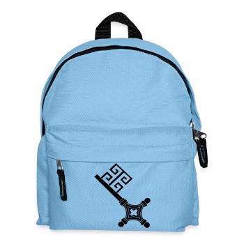 dessin vecteur clé de Brême vintage - Sac à dos Enfant - bleu clair - Devant