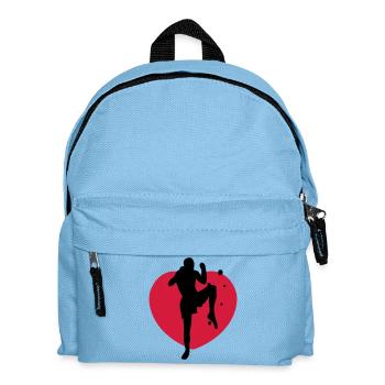 muay thai - Kids' Backpack - light blue - Front