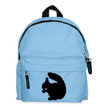 Écureuil avec figure d’ombre de noix - Sac à dos Enfant - bleu clair - Devant