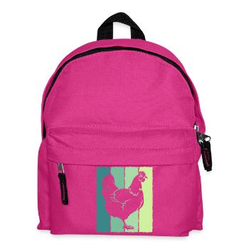 Chicken - Kids' Backpack - fuchsia - Front