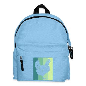 Poulet - Sac à dos Enfant - bleu clair - Devant
