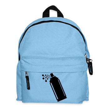 Coarse grain spray can - Kids' Backpack - light blue - Front