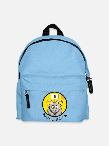 Null Bock Kein Bock Schafbock Ziegenbock Geschenk - Kinder Rucksack - Hellblau
