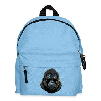 Gorille avec des lunettes de soleil - Sac à dos Enfant - bleu clair - Devant