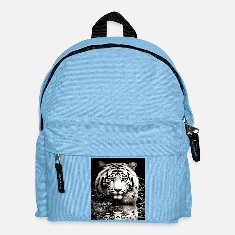 White Tiger - Kids' Backpack - light blue