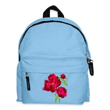 Roses Flowers Red Mother's Day Woman Girl Blossoms Thank You - Kids' Backpack - light blue - Front