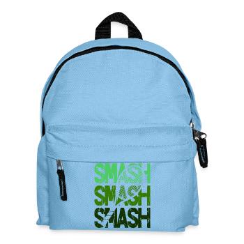 Tennis Smash Smash Ball Racket Design Pullover Hoodie - Kids' Backpack - light blue - Front