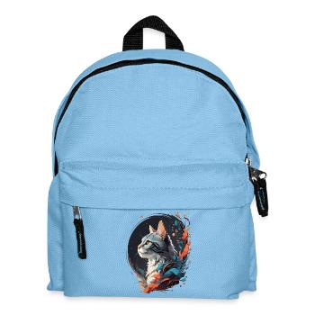 Colorful Cat - Kids' Backpack - light blue - Front