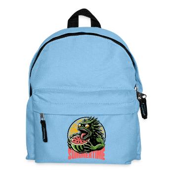 Summertime Summer Vibes Beach Melon Monster - Kids' Backpack - light blue - Front