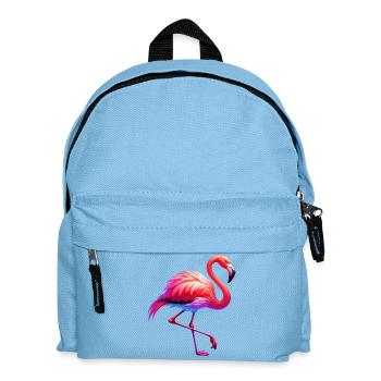 Flamingo - Kinder Rucksack - Hellblau - Vorne