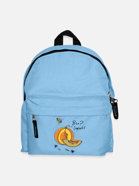 Biologe, Kürbis, Ameisen - Kinder Rucksack - Hellblau