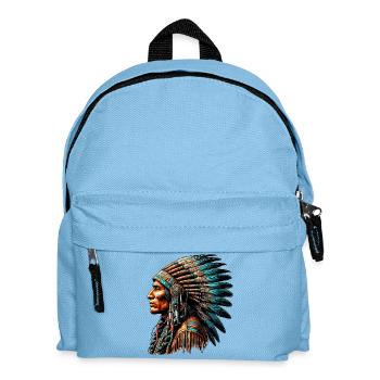 American Indian American - Kids' Backpack - light blue - Front