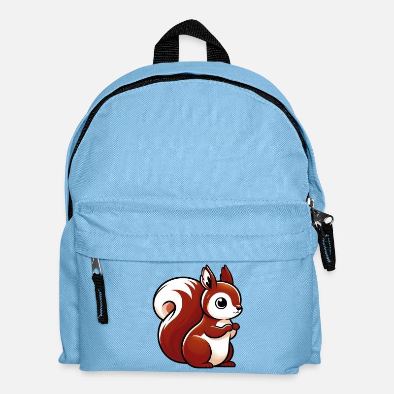Eichhörnchen - Kinder Rucksack - Hellblau