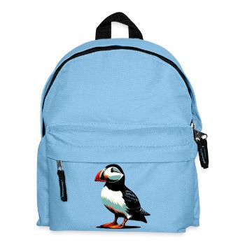 Papageitaucher - Kinder Rucksack - Hellblau - Vorne