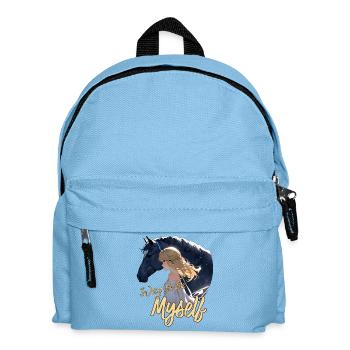 Art und Weise ich selbst zu sein - Kinder Rucksack - Hellblau - Vorne