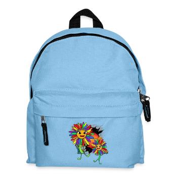 LGBT Sonnenblumen Regenbogen Gay Pride - Kinder Rucksack - Hellblau - Vorne