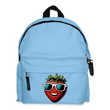 Strawberry Strawberries - Kids' Backpack - light blue - Front