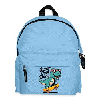 Planche à roulettes super cool dinosaure - Sac à dos Enfant - bleu clair - Devant