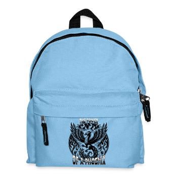Fiery phoenix with fire - Kids' Backpack - light blue - Front