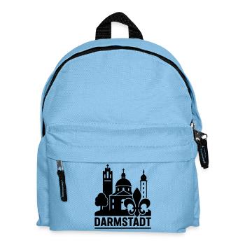 Darmstadt Landmark Silhouette - Kids' Backpack - light blue - Front