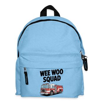 Wee Woo Squad pompiers sauveteur de voiture disant - Sac à dos Enfant - bleu clair - Devant