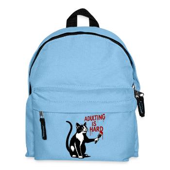 Les peintures pour chats en grandissant - Sac à dos Enfant - bleu clair - Devant