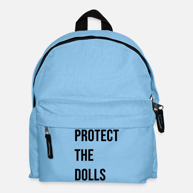 Protect_the_Dolls_- - Kinder Rucksack - Hellblau
