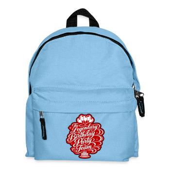 Birthday Party Team Saying - Kids' Backpack - light blue - Front