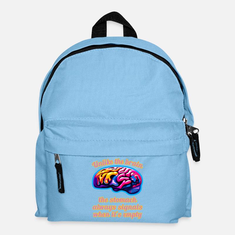 Gehirn & Magen A - Kinder Rucksack - Hellblau