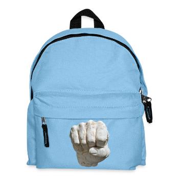Fixed Fist Marble Look - Kids' Backpack - light blue - Front