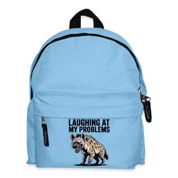Rire de mes problèmes Hyène - Sac à dos Enfant - bleu clair - Devant